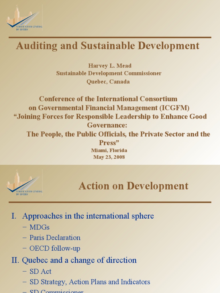 Auditing and Sustainable Development | PDF | Sustainability | Economic ...