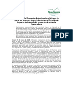 30-01-2020 - Entidades Del Suroeste Solicitan A La ANLA Ser Terceros Intervinientes en El Estudio de Impacto Ambiental