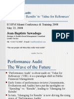 Performance Audit Management For Results