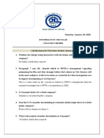 Clarifications for First Intra Round, January '20