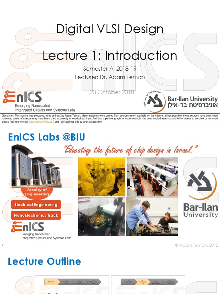 Lecture 1 Introduction 2018 19 PDF | PDF | Logic Synthesis | Integrated ...