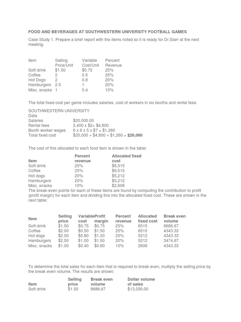 Essay on food and beverage southwestern university 06 image