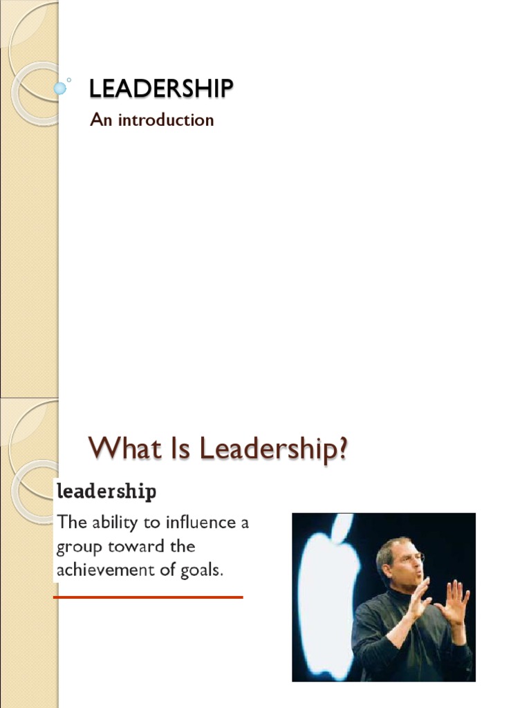 Lecture 7 & 8 Leadership | PDF | Leadership | Behavioural Sciences