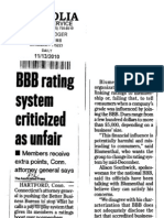 BBB Rating System Criticized As Unfair