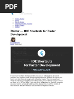 Flutter - IDE Shortcuts For Faster Development
