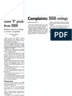 Company Earns "F" Grade From BBB