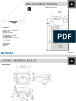 Lavamanos Mural Respaldo Ss-3103