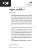 Rosene Yampolshi - A eficácia da encenação gestual na prática da improvisação livre