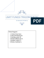 Makalah LIMIT FUNGSI TRIGONOMETRI