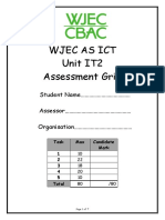 WJEC Paper 2 Assessment Grid