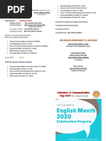 English Month Program