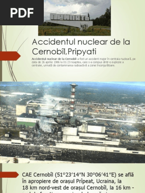 Accidentul Nuclear De La Cernobil Pripyati