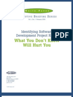 Identifying Software Development Project Risks: What You Don't Know Will Hurt You