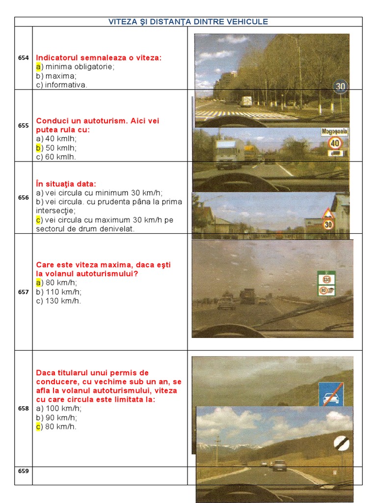 6 Viteza Si Distanta Intre Vehicule