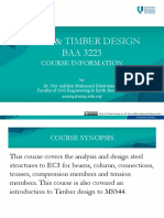 Couse Information Steel Timber Design 2017 New PDF
