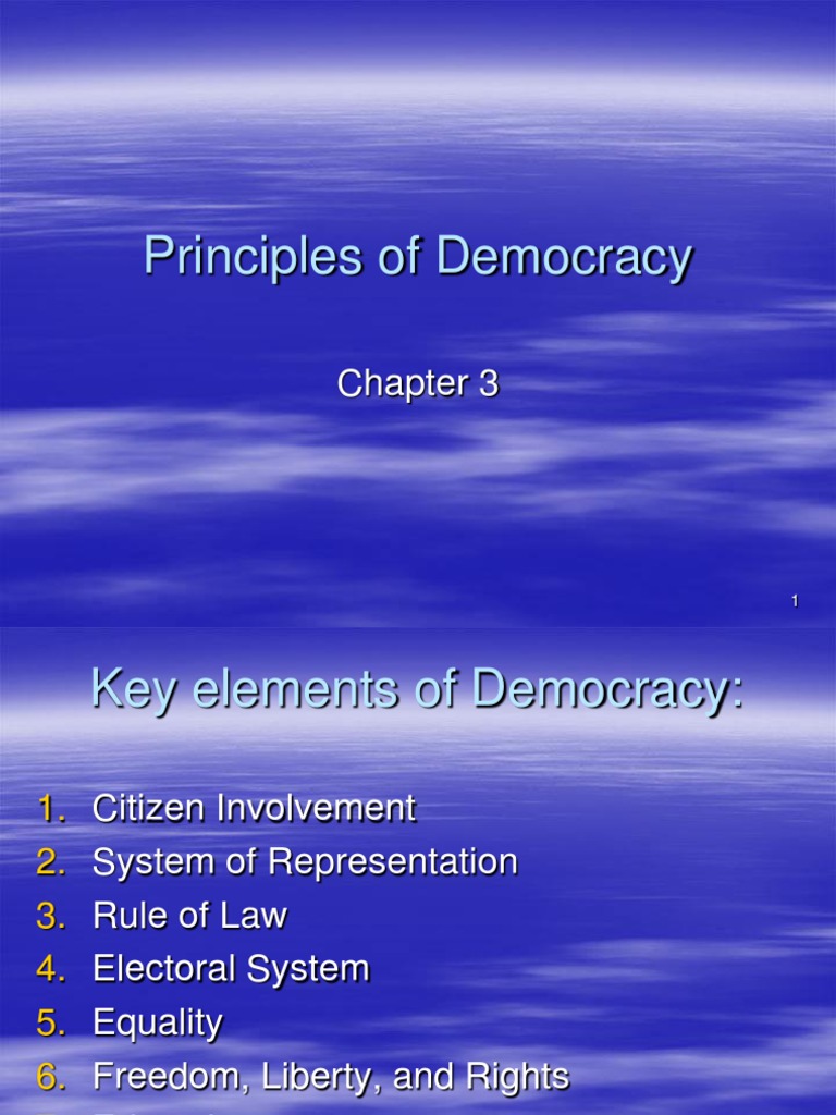 2 Principles of Democracy PDF Democracy Political Ideologies