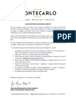 Convocatoria Audiciones PDF