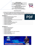 Taller Principios Del Entrenamiento Deportivo