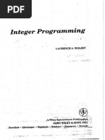 Wolsey IntegerProgramming