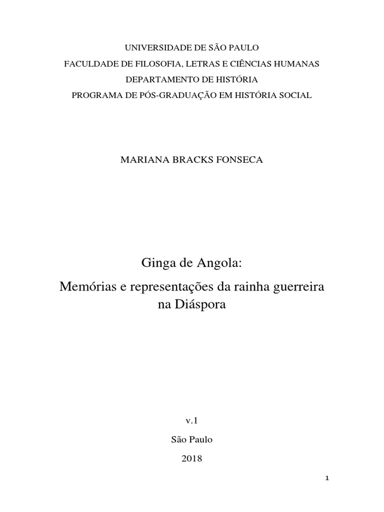 2018 MarianaBracksFonseca VOrig, PDF, Angola