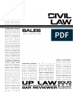 UP 2010 Civil Law (Sales)