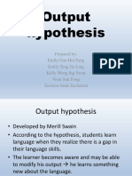 Output Hypothesis