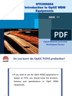 Introduction To OptiX WDM Equipments ISSUE1.1