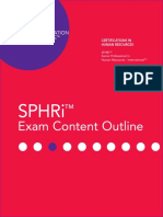 2018 Sphri Exam Content Outline