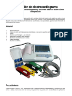 Realizacion de Electrocardiograma