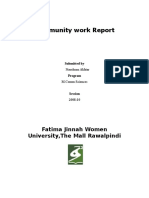 Community Work Report