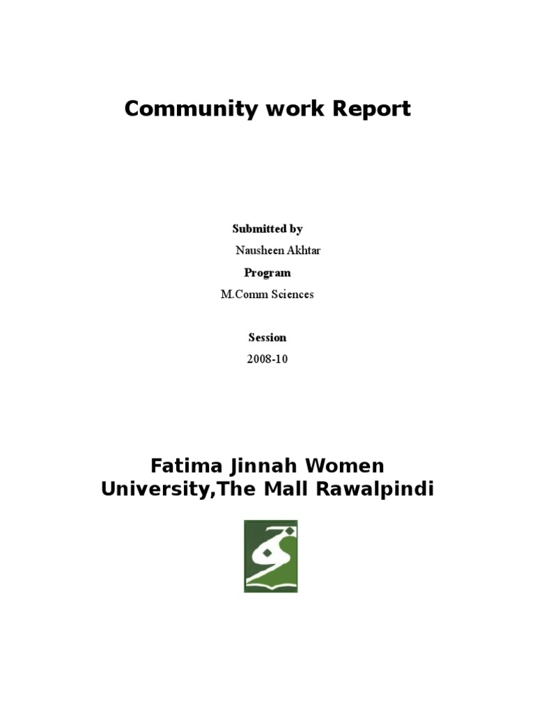 Community Service Report: Zohra Nursing Home | PDF | Hospital | Patient