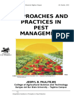 Course Outline Approaches and Practices in Pest Management