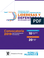 TDR - Convocatoria Lideresas y Defensoras 2019 PDF