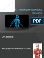 Generalidades de Anatomía Humana