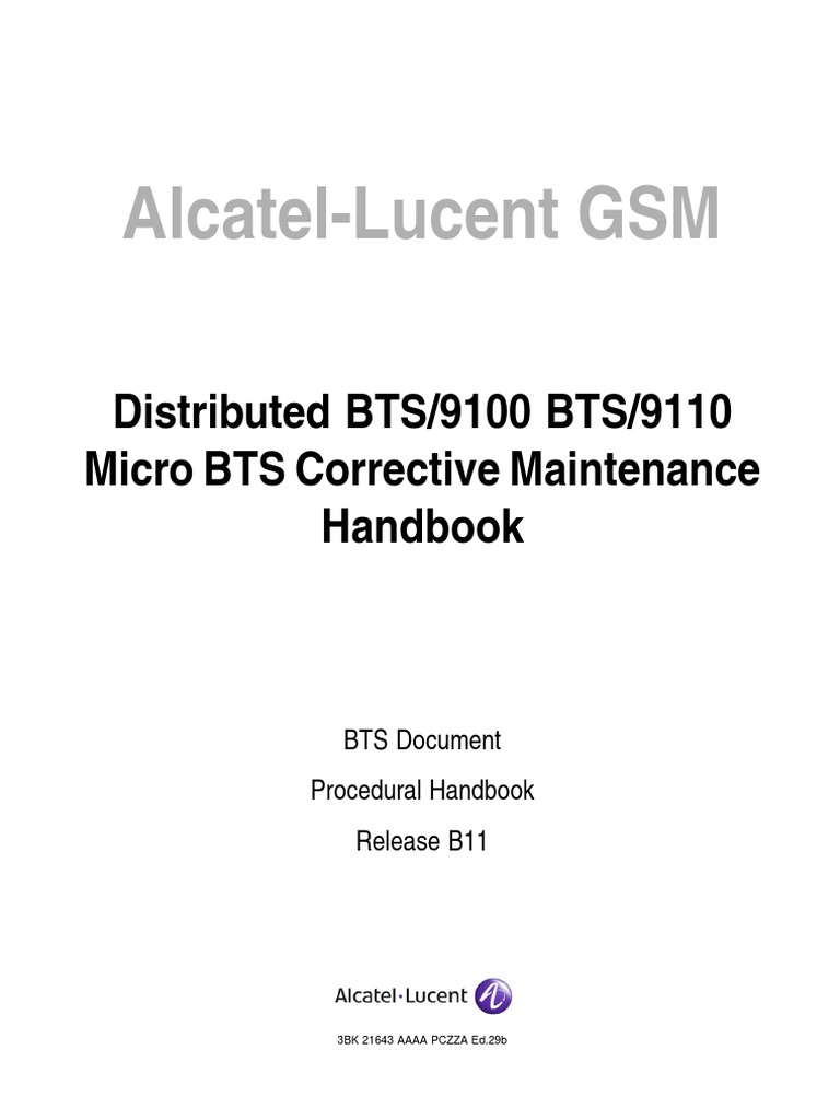 Micro BTS Maintenance Handbook | PDF | Electrical Engineering | Electronics
