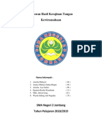 Laporan Hasil Kerajinan Tangan Bahan Dasar Limbah