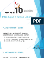 Aula 1 - Introdução A Missão Urbana PDF