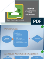 Tutorial Google Classroom Untuk Dosen