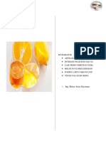 Informe de Licor de Naranja