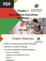 Don't Believe Everything You Think! Chapter 1