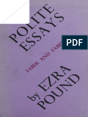 ezra pound essays