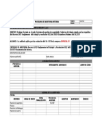 Programa de Auditoria Interna