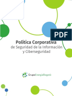 Política de Seguridad de Información y Ciberseguridad GEB