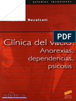 Clínica del vacío. Anorexias, dependencias, psicosis - Massimo Recalcati.pdf
