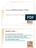 Differentiated Lesson Plans
