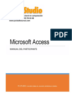 Microsoft Access 2016 Manual en Espanol PDF