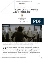 The Real Lesson of The Stanford Prison Experiment - The New Yorker