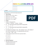 Soal Evaluasi Rumah Belajar