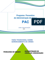 1 - Conteúdo para Parceiros Operacionais - Programa de Gerenciamento e Administração de Crises - Geral