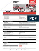 crf250l Ficha Tecnica PDF